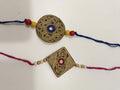 Pattachitra rakhis  pack (with chawal and kumkum)