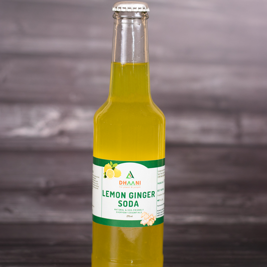 Pack of 10 Lemon Ginger Soda Bottles
