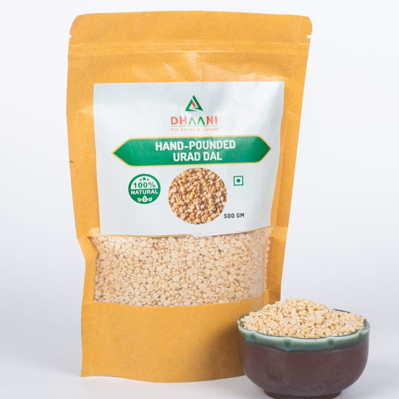 Hand Pounded Urad Dal by Dhaani Foods – Traditional & Unpolished