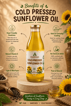 Natural Cold-Pressed Sunflower Oil – Wood Pressed Cooking Oil