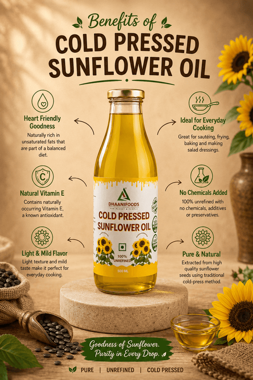 Cold-Pressed Sunflower Oil (Wood Pressed)