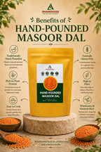 Hand Pounded Pink Masoor Dal | Unpolished | High Protein
