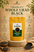 Whole Urad Dal Black | Sabut Kali Urad Protein Rich | Dhaani Foods