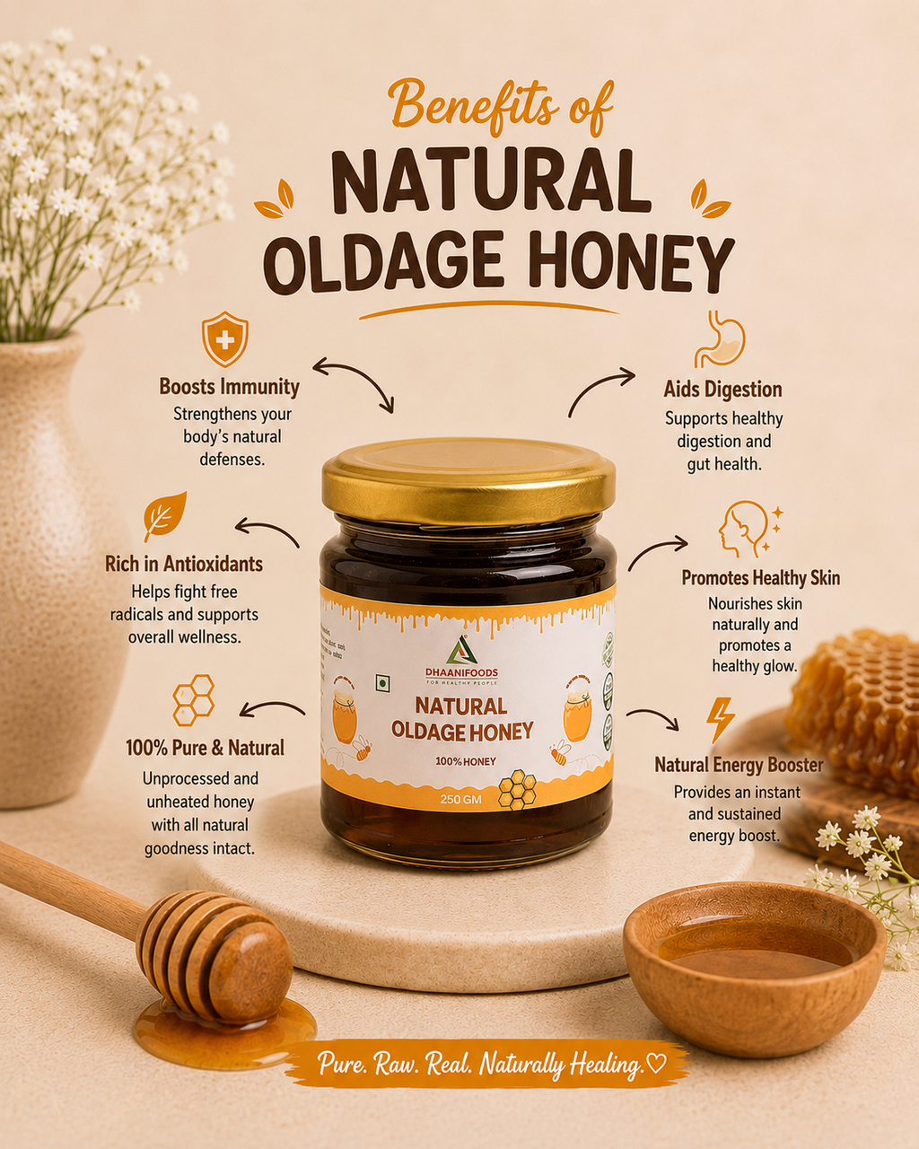 Natural Old Age Honey – Pure & Raw Honey for Daily Wellness
