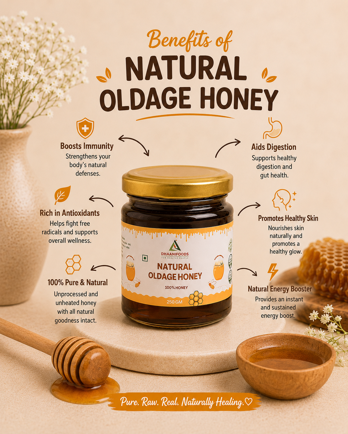 Natural Old Age Honey – Pure & Raw Honey for Daily Wellness