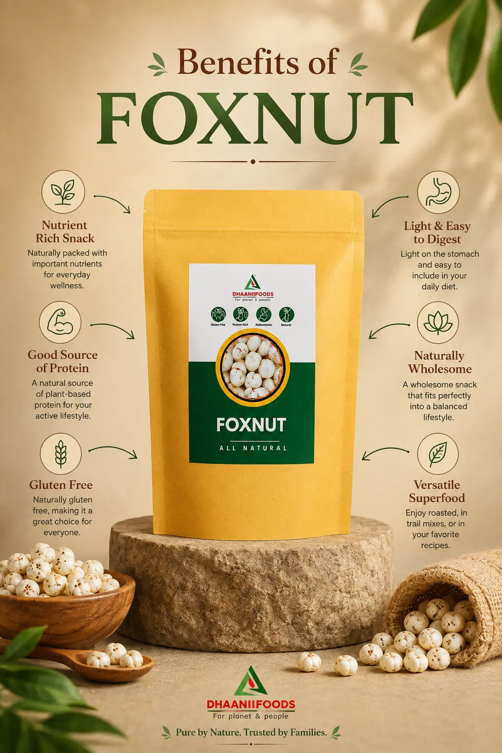 Premium Foxnuts (Makhana) – Crunchy, Healthy & Snack