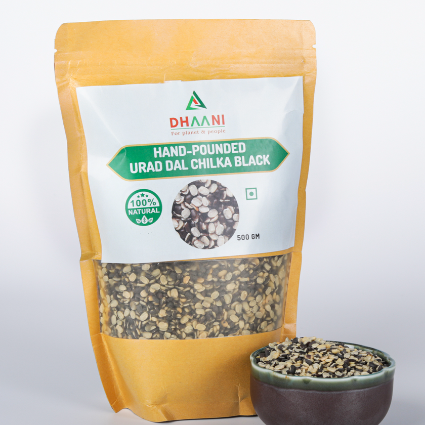 HAND-POUNDED URAD DAL CHILKA BLACK 