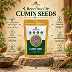 Cumin Seeds (Jeera) | Whole Aromatic Spice for Cooking | Dhaani Foods