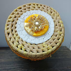 White Pattachitra Box | Handcrafted Decorative Storage Box