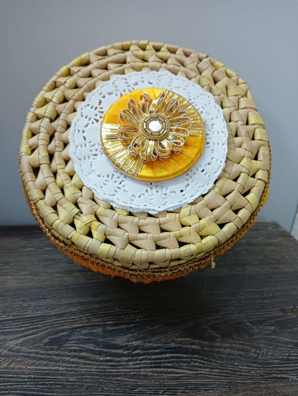 White Pattachitra Box | Handcrafted Decorative Storage Box