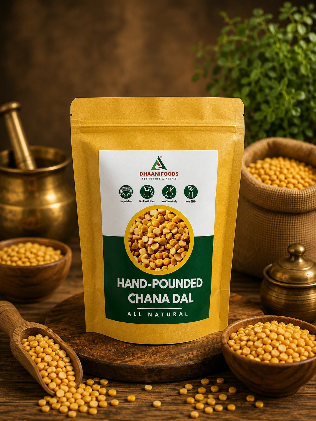 Hand-Pounded Chana Dal