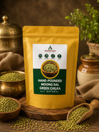 Hand-Pounded Green Chilka Moong Dal – Natural & Unpolished Protein-Rich Lentils