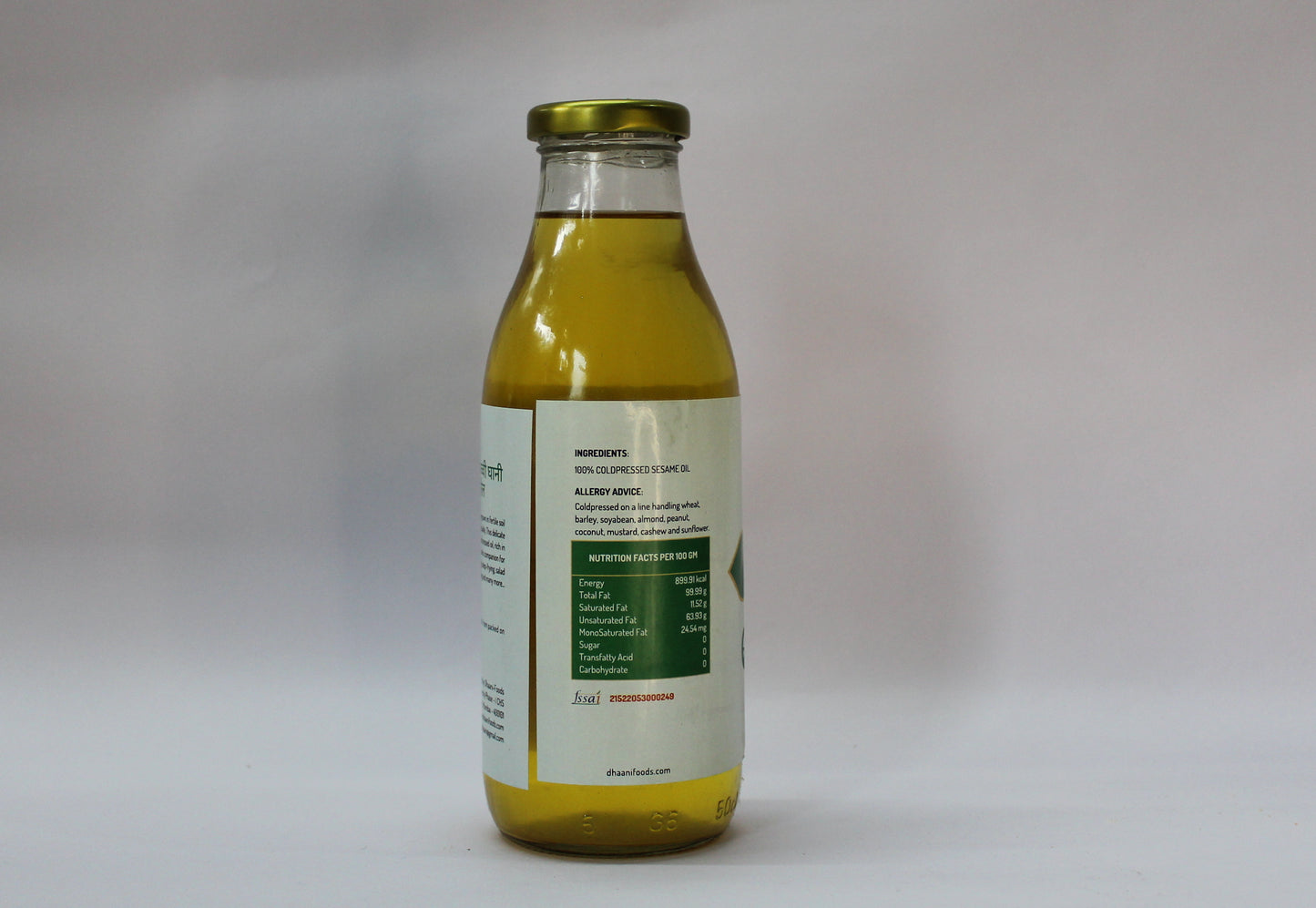 Natural Cold-pressed Sesame oil (Til oil)