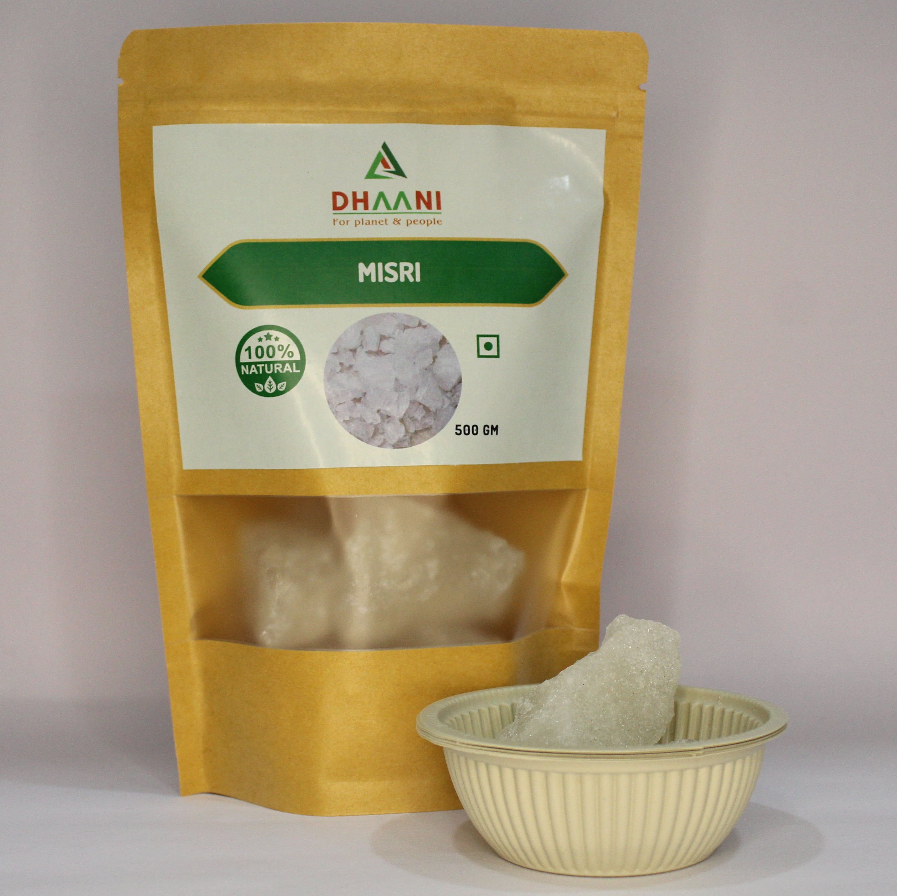 Misri | Natural Rock Sugar Crystals for Tea & Ayurveda | Dhaani Foods