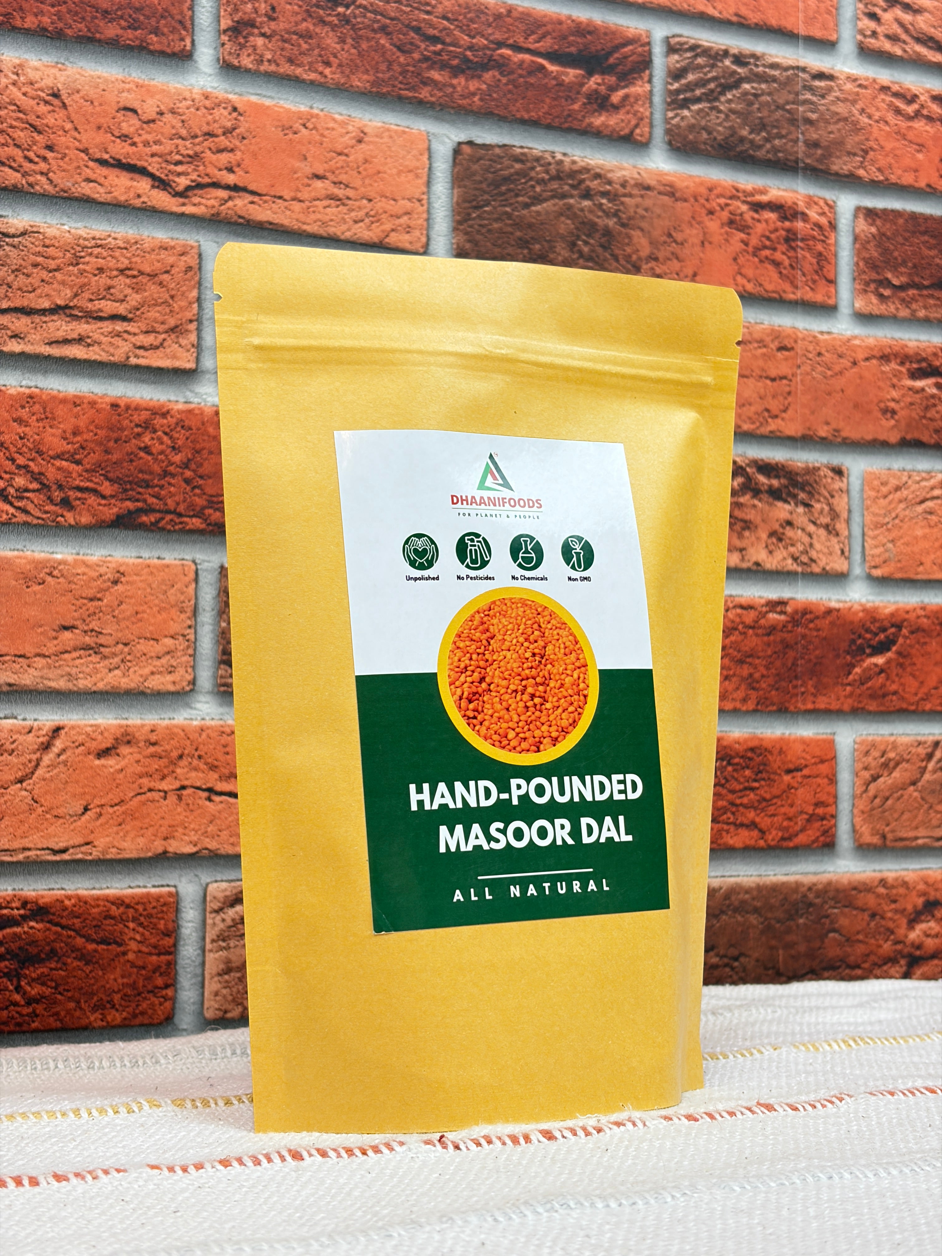 Hand Pounded Pink Masoor Dal | Unpolished | High Protein