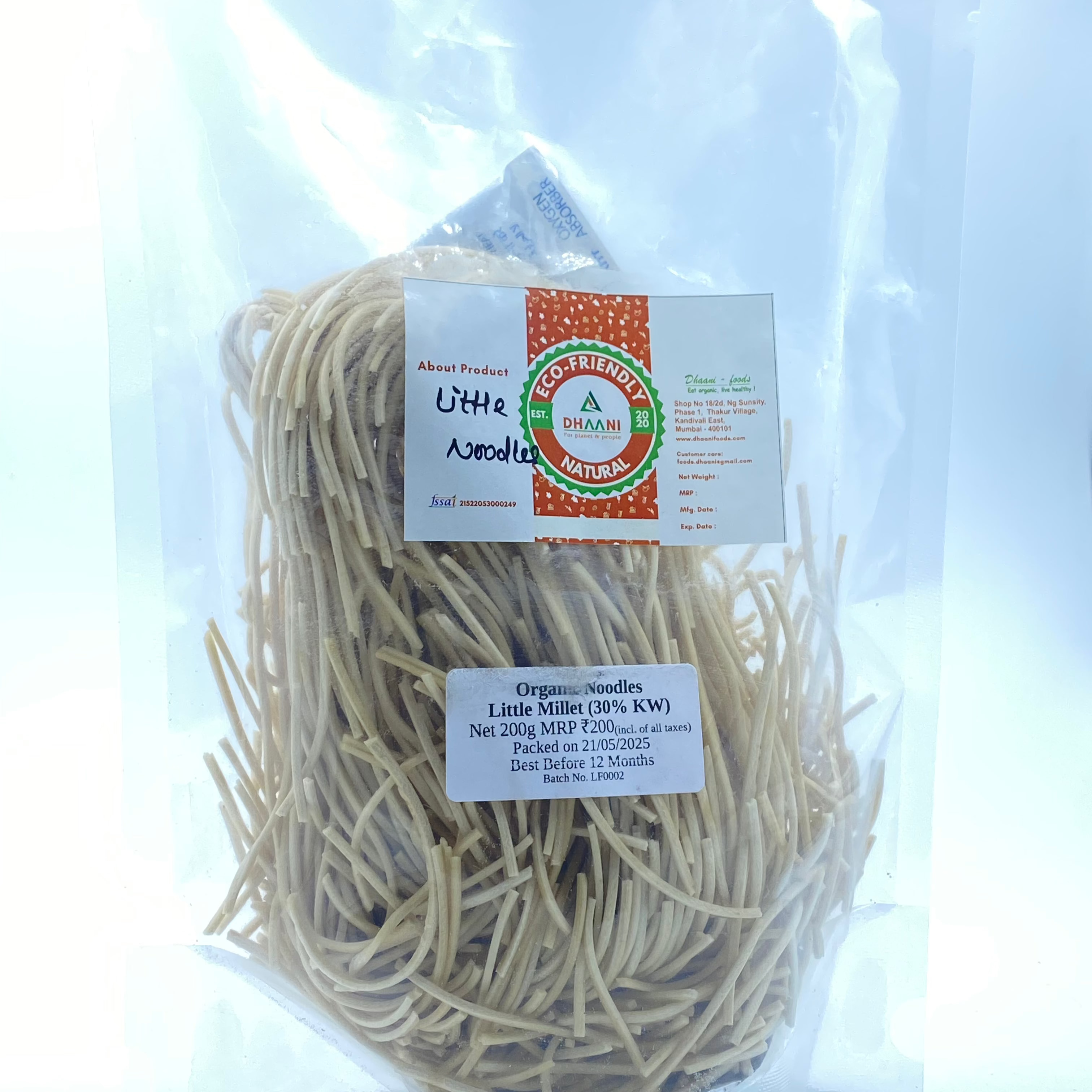 Natural Little Millet Noodles