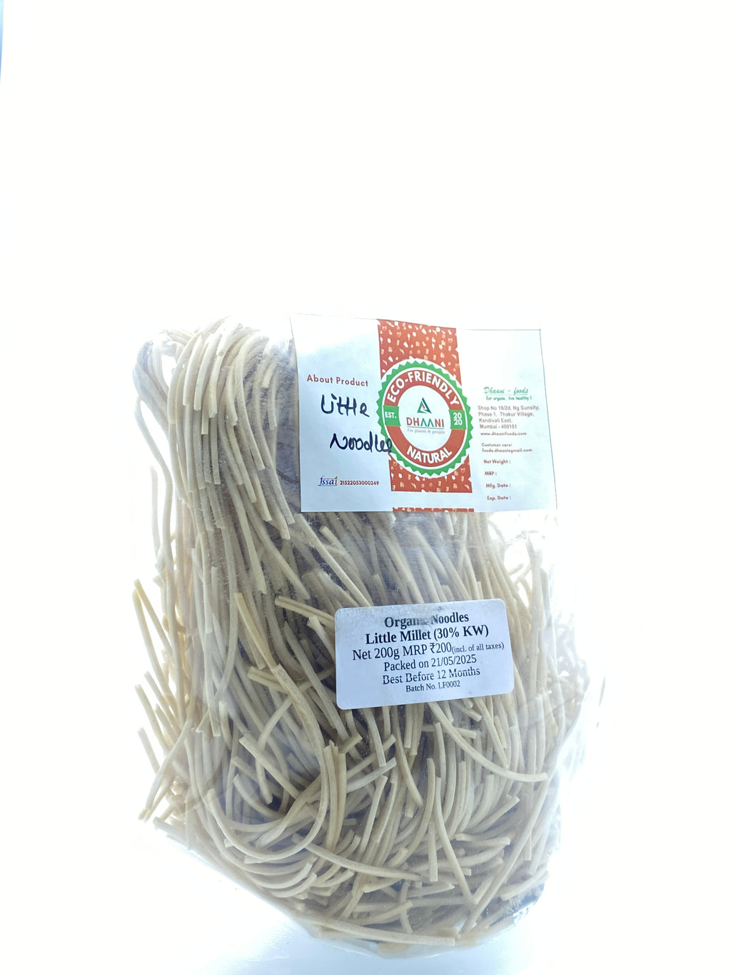 Natural Little Millet Noodles