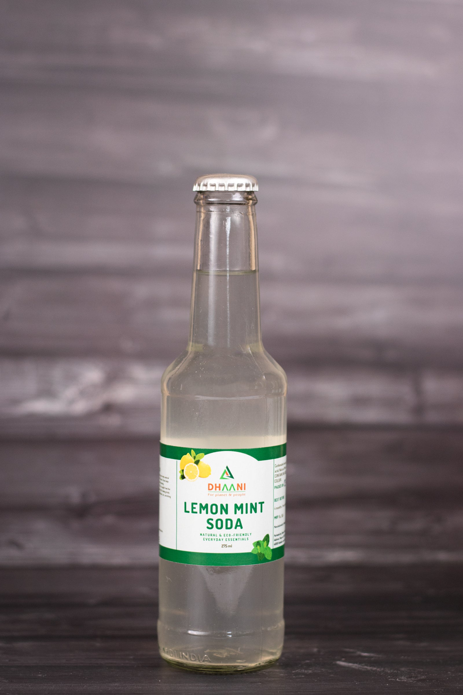 Dhaani Foods Fresh Lemon Mint Soda – Pack of 10