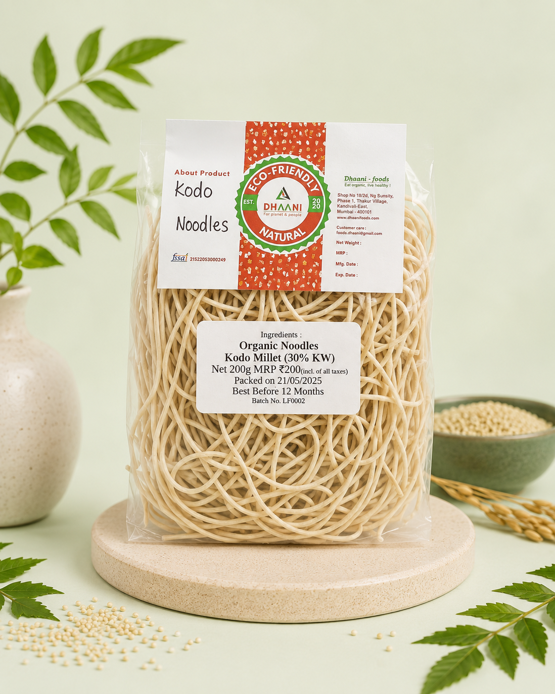 Natural Kodo Millet Noodles
