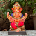 13" Small Philips DP Paper Mache Ganpati Idol | Eco-Friendly Ganesh Murti