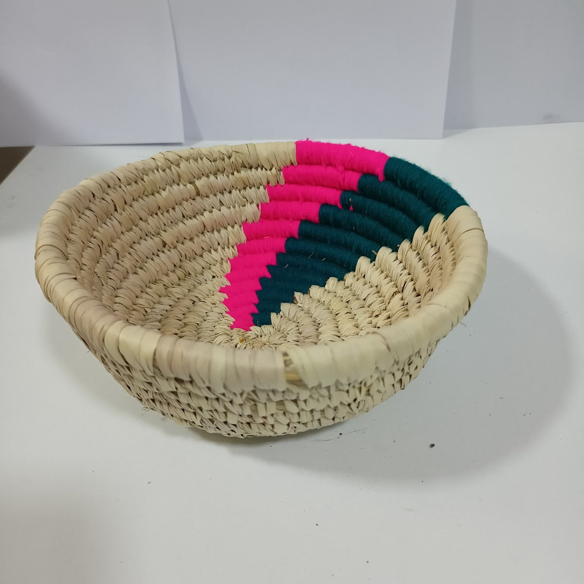 Sabai Grass Round Basket | Handwoven Storage Basket | Eco-Friendly Home Organizer