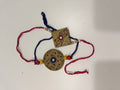 Pattachitra rakhis pack (with chawal and kumkum)