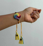 Seed Rakhi pack (with chawal and Kumkum) - Every Stone is a life (Rainbow Round)