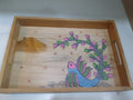 Wooden Serving Tray – Handcrafted Gond Art Decorative Tray