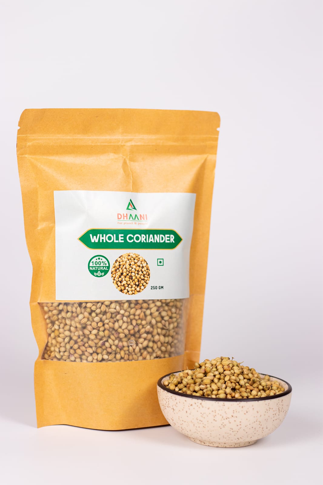 Whole Coriander by Dhaani Foods – Fresh & Aromatic Dhaniya Seeds