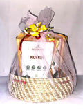 Daliya & Suji Gift Hamper – Khapli Daliya, Kulith & Suji in Round Basket