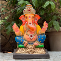 16" New Chaurang Titwala DB Paper Mache Ganpati Idol | Eco-Friendly Ganesh Murti