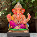 15" Panchkonasan Ganesh DPUGG Paper Mache Ganpati Idol | Eco-Friendly Murti