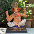 Dhaani Foods 23 Inch Nakshi Golring Ganesh Idol (DW) | Shadu Mati Eco-Friendly Ganesha | Premium Designer Murti