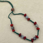 Seed Rakhi pack (with chawal and kumkum)- Red Bead & Vaijayani
