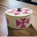 Sabai Grass Box 8x3 Inch | Handmade Eco-Friendly Round Storage Box