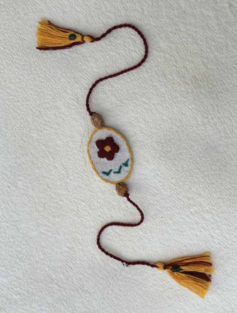 Seed Rakhi pack (with chawal and kumkum) - Love Is In The Air ( Fabric Canvas)