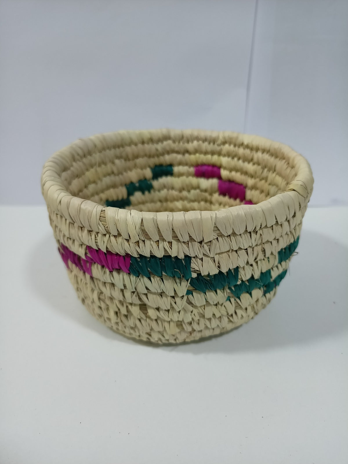 Rangeen Sabai Grass Basket | Handwoven Colorful Storage Basket | Eco-Friendly Home Decor Organizer