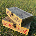 Palm Leaf Engraving Rectangle Box 8x4x2 Inch | Handmade Storage Box