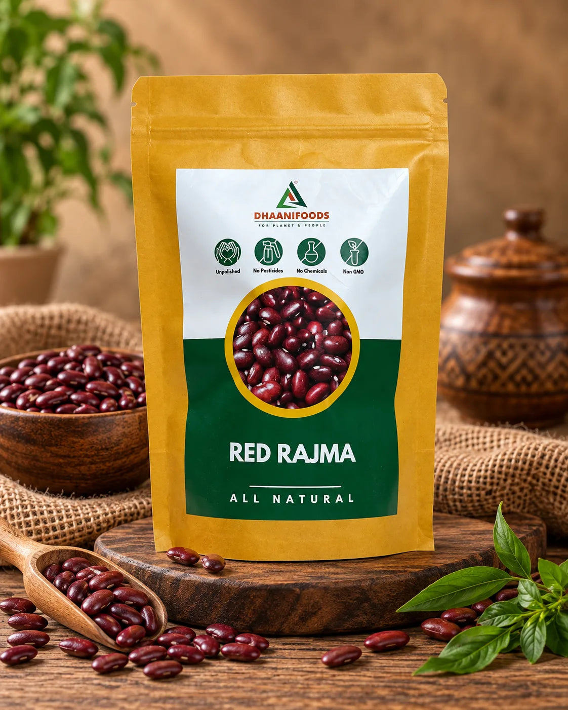Red Rajma | Kidney Beans Protein Rich Whole Beans | Dhaani Foods