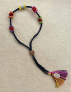 Seed Rakhi pack (with chawal and Kumkum) - Colorful Flower with sponge gaurd, Amaranthus, Purslane seeds