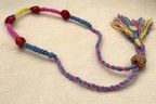 Seed Rakhi pack (with chawal and Kumkum) - Red Bead with Ash Gourd, Amaranthus, purslane seeds