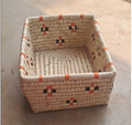 Sabai grass rectangle basket 10x10x5" W/O Lid (MF) 3