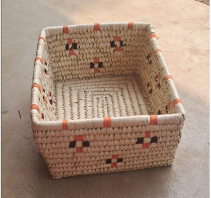 Sabai grass rectangle basket 10x10x5" W/O Lid (MF) 3