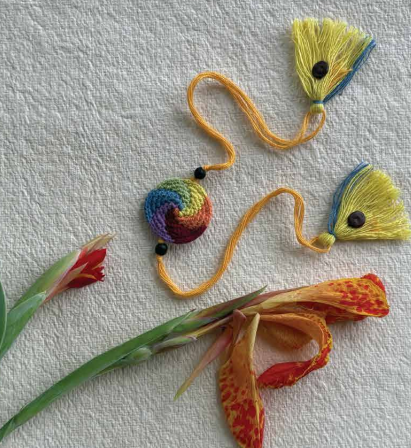 Seed Rakhi pack (with chawal and Kumkum) - Every Stone is a life (Rainbow Round)