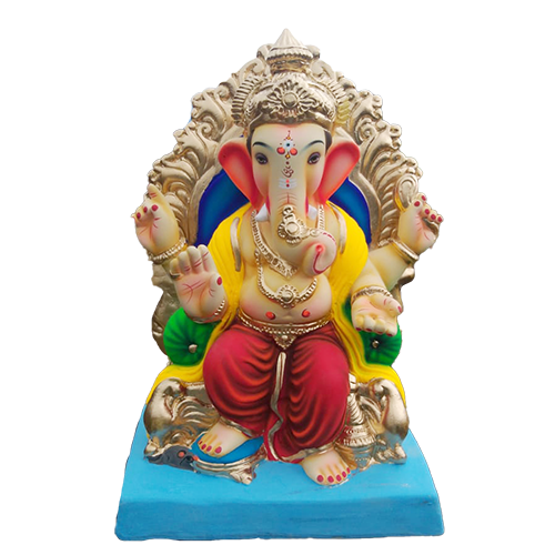 No 8 Lalbaug Raja Ganesh Idol 18"