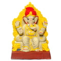 Dhaani Foods No. 6 Lalbaug Raja Feta Ganpati Idol (20 Inch) | Lal Mati Eco-Friendly Ganesha | Biodegradable Murti