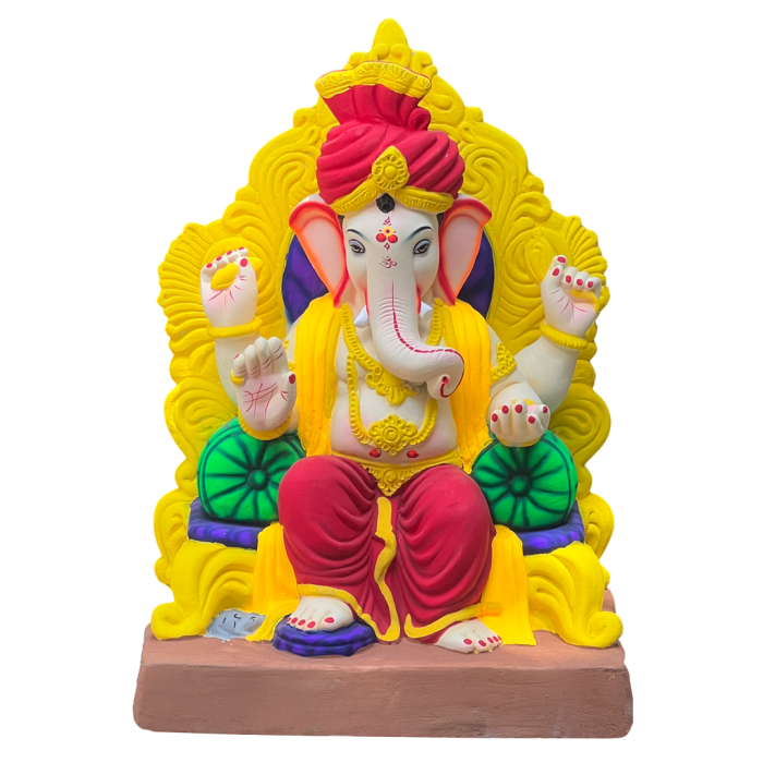 No 6 Lalbaug Raja Feta Ganesh Idol 20" (DRSY)
