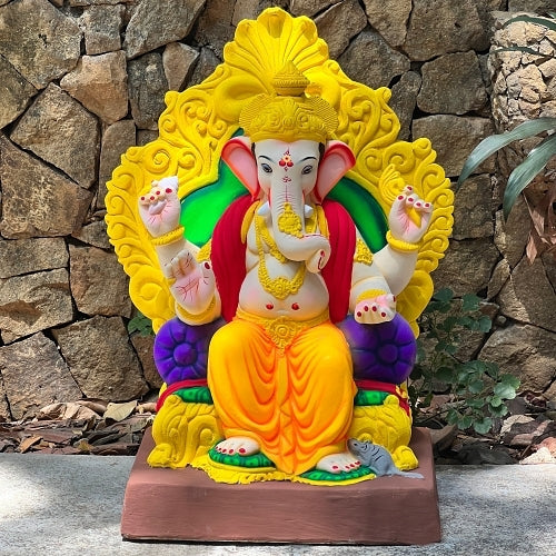 No 4 Lalbaug Raja Ganesh Idol 25" (DYSR)