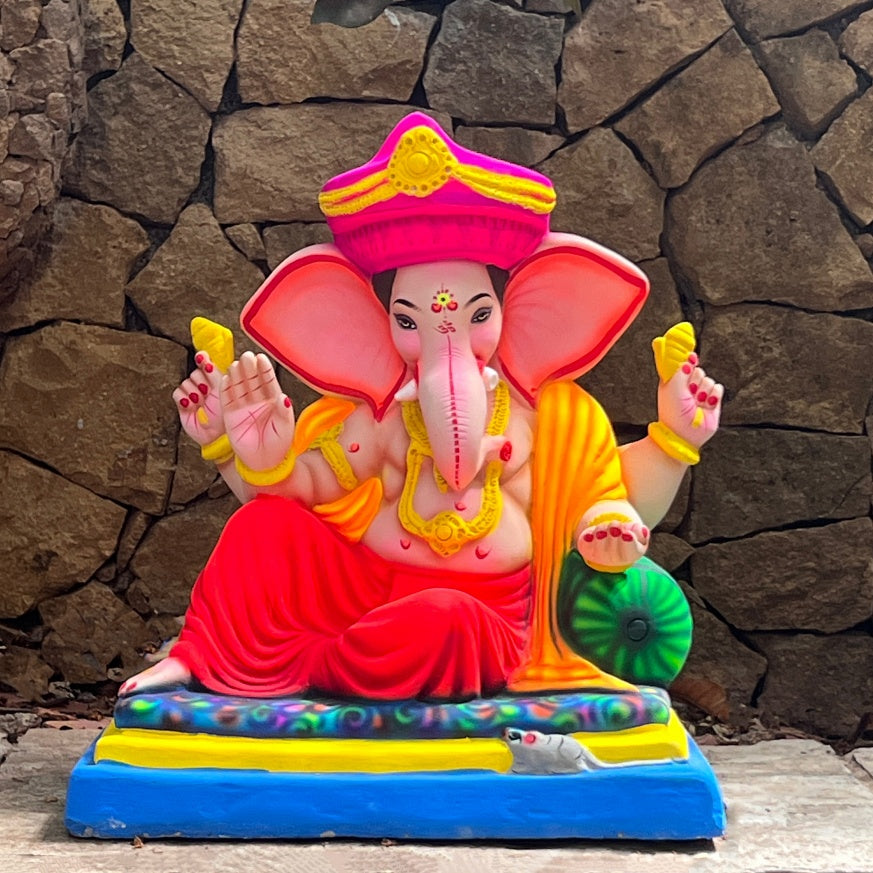 No 8 Mota Kaan Peshwai Ganesh Idol 18''
