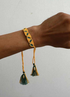 Seed Rakhi pack (with chawal and Kumkum) - Leaf Belt with sponge gourd, Amaranthus, Purslane